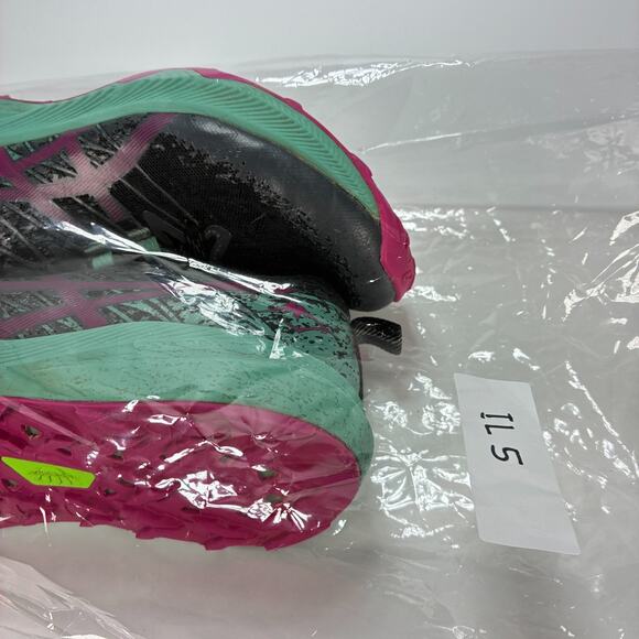 ASICS Fuji Lite 2 Black Teal Purple Trail Running Shoes 1012B066 Womens Size 8.5 - Picture 10 of 10